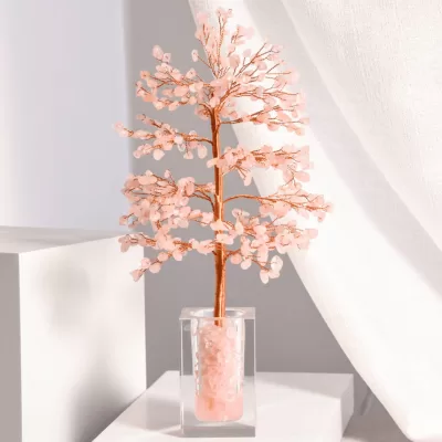 Rose Quartz Crystal Tree